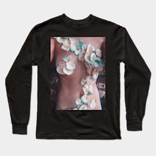 Rose Petals Nude Long Sleeve T-Shirt